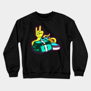 free money cartoon Crewneck Sweatshirt